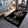 Getafe CF Logo Black Carpet suitable as a non-slip mat for the living room or bedroom sofa