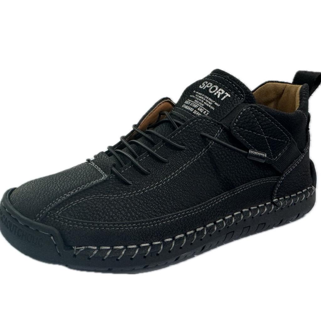 Autumn and Winter Popular Foreign Trade Large Size Men's Medium Help Martin Boots Outdoor Casual Shoes Tooling Hand-stitched Men's Shoes