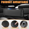 Premium Leather Car Seat Gap Organizer Side Pocket Organizer Black
