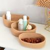 Cotton cord storage basket storage box tabletop sundries cosmetics snack porch hand-woven cotton cord storage basket oval