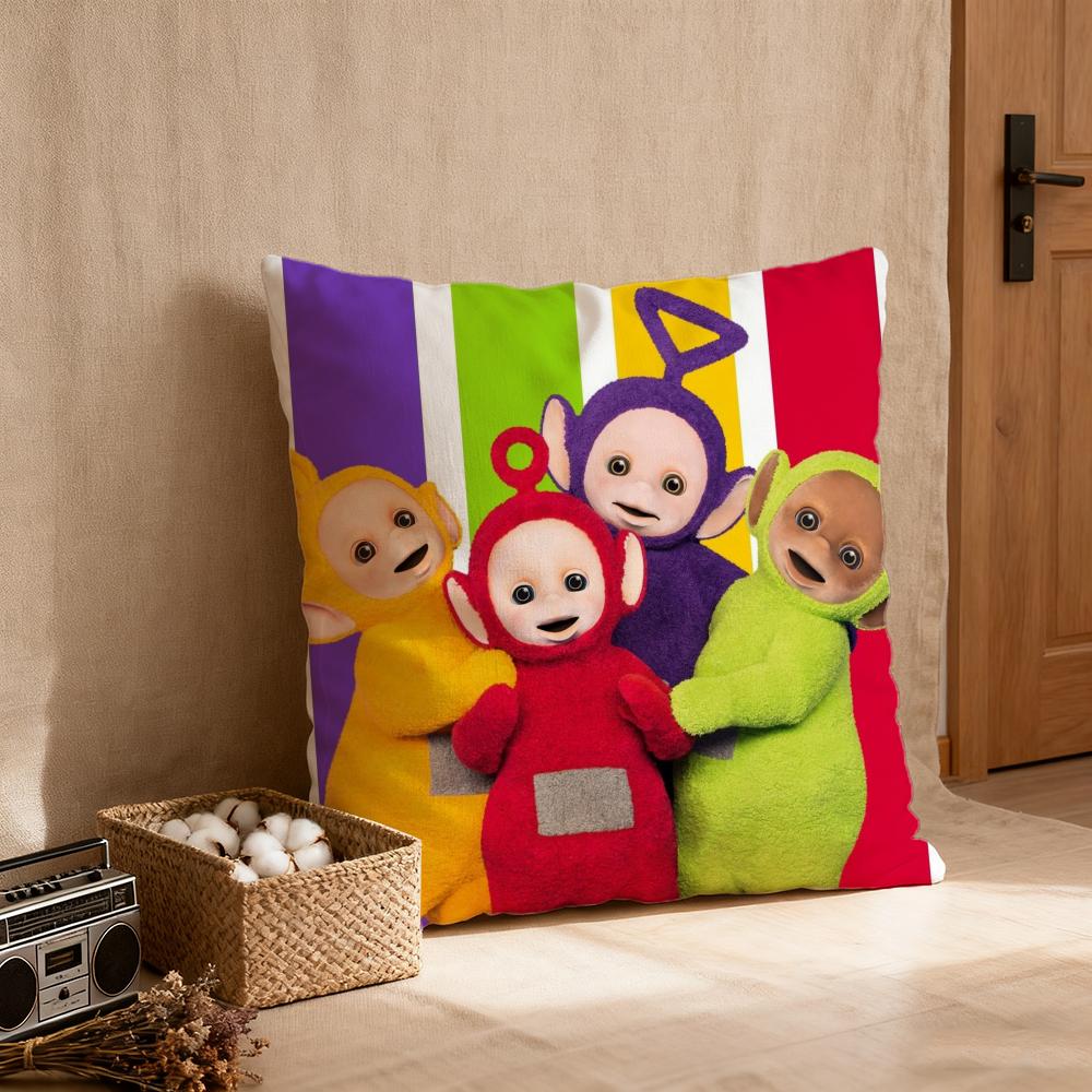 Federa cuscino lussuosa per ufficio domestico, decorativa per divano, cuscini per sedile auto multi-formato, federe cuscino t-Teletubbie-s