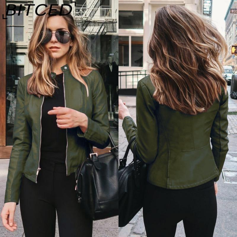 BITCED Autumn/Winter Women's Fashionable Leather PU Blazer