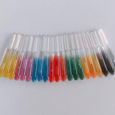 3Pcs 2Ba Thread Plastic Nylon Soft Tip Darts Shafts Color Transparent Gradient Darts Stems Diy Dart Accessories
