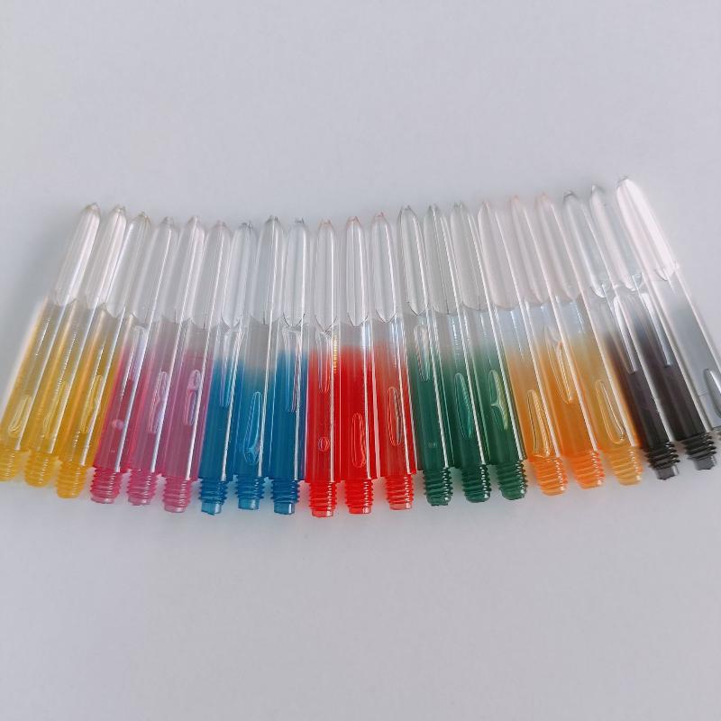 3Pcs 2Ba Thread Plastic Nylon Soft Tip Darts Shafts Color Transparent Gradient Darts Stems Diy Dart Accessories