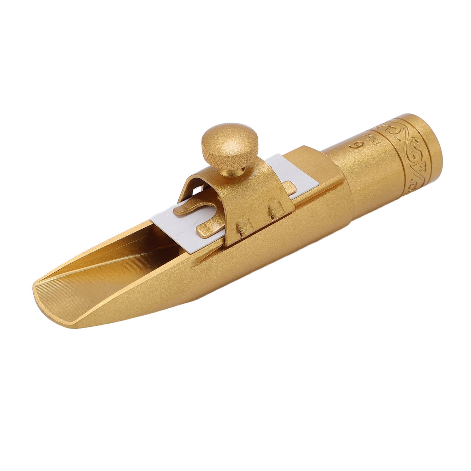 

Мундштук для альт-саксофона с колпачком, латунный металлический мундштук для саксофона для профессионалов и начинающих, размер