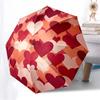 1pz Ombrello Pieghevole Automatico con Stampa a Cuore, Accessorio Casual da Esterno, Regalo per Compleanno Festival yy251126130