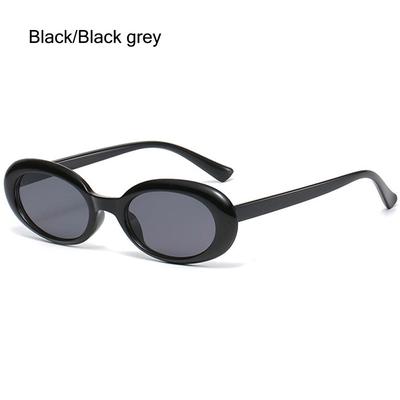 Trending Gothic Glasses Streetwear UV400 Women's Sunglasses Small Frame Retro Oval Sunglasses Shades