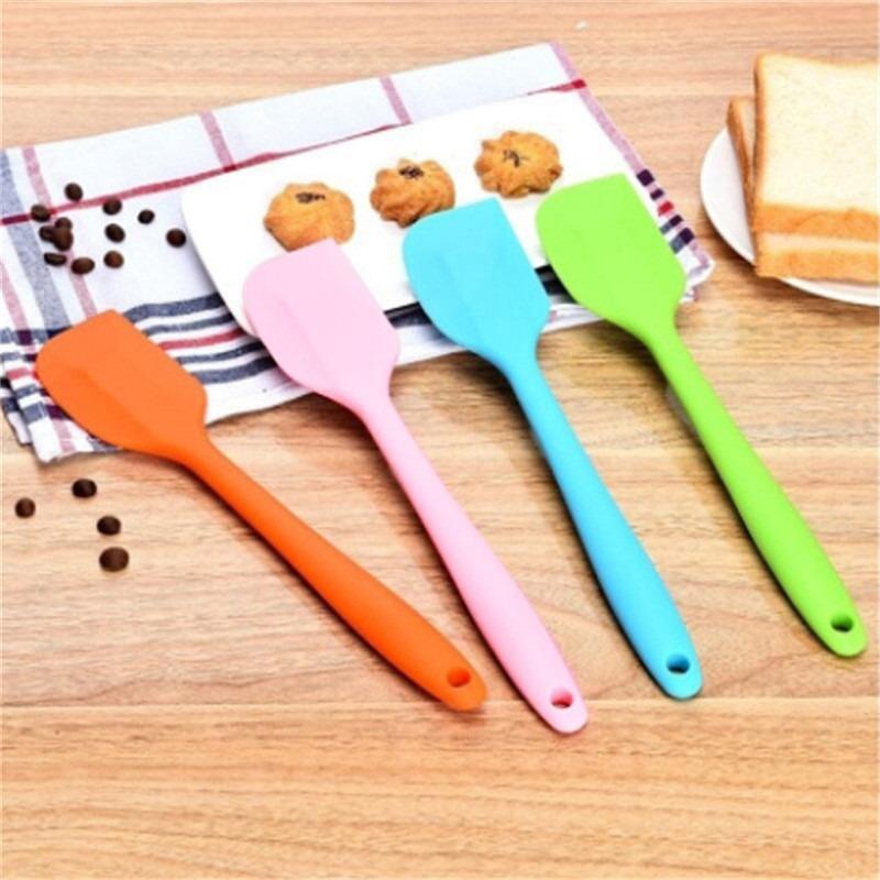 Kitchen Silicone Baking Tool Cake Cream Butter Spatula Mixing Batter Scraper Brush