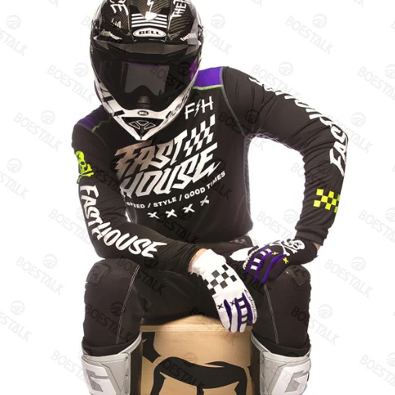 2024 nové pánské off-road motocyklové sportovní tričko FASTHOUSE horský bike MTB downhill oblek