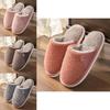 Indoor Mens Cotton Slippers With Plush Lining For Warmth And Comfort