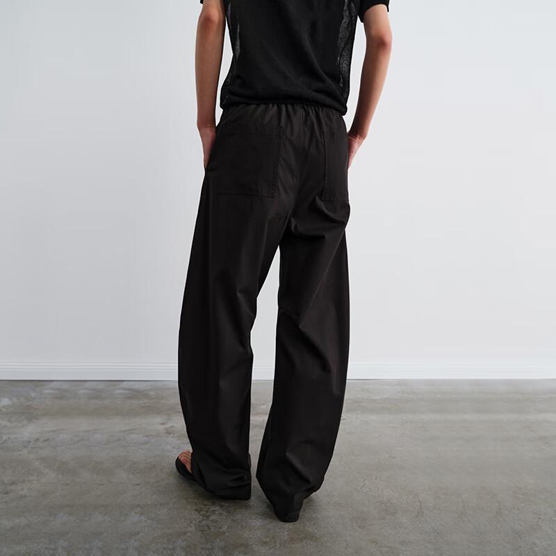 Green Belt Women's 2025 Summer Modal Cotton Wide-Leg Drawstring Cargo Pants