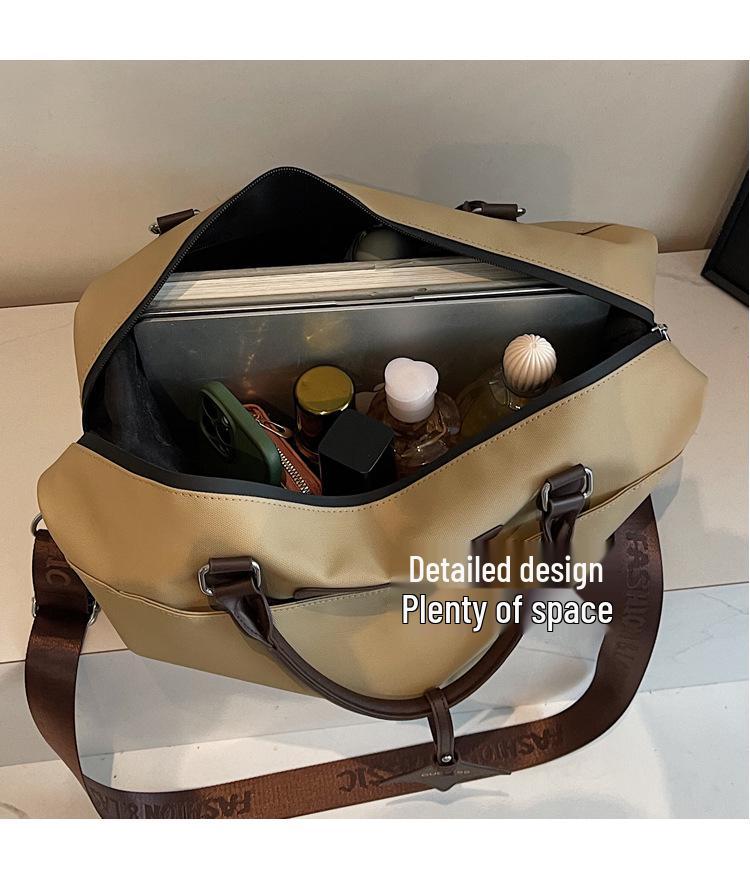 Women's Large Capacity Waterproof Duffle Bag for Short Business Trips - Attachable To Suitcase, High-End Carry-On.