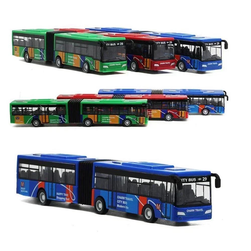 1/64 Mini Doppelstock Stadtbus Simulation Rückziehauto Legierung Trägheitsmodell Kinderspielzeug Reisebus Fahrzeug Jungen Geburtstagsgeschenk