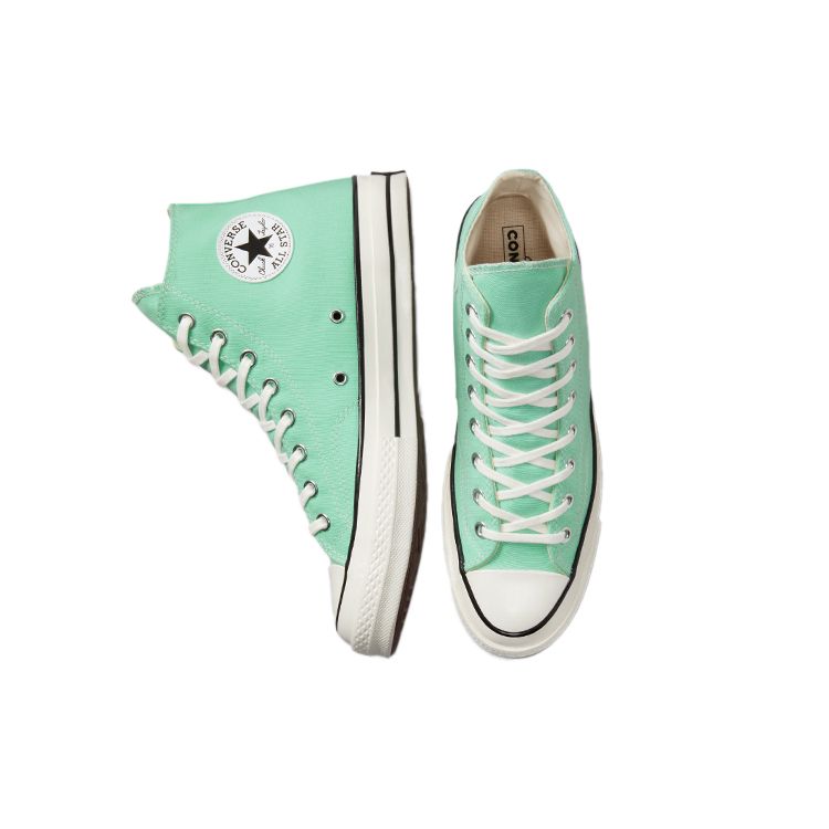 Converse Chuck 70 High Prism Green Unisex Sneakers Egret Black A00748C