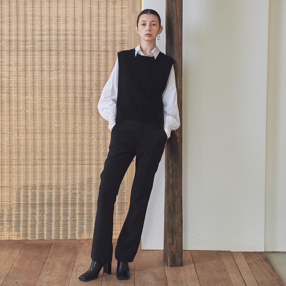Acud Slim Bootcut Pants_Black
