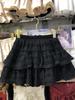 2025 Sweet Soft Girl Lace Midi Skirt – Summer Design Puffy Mini Skirt for Women