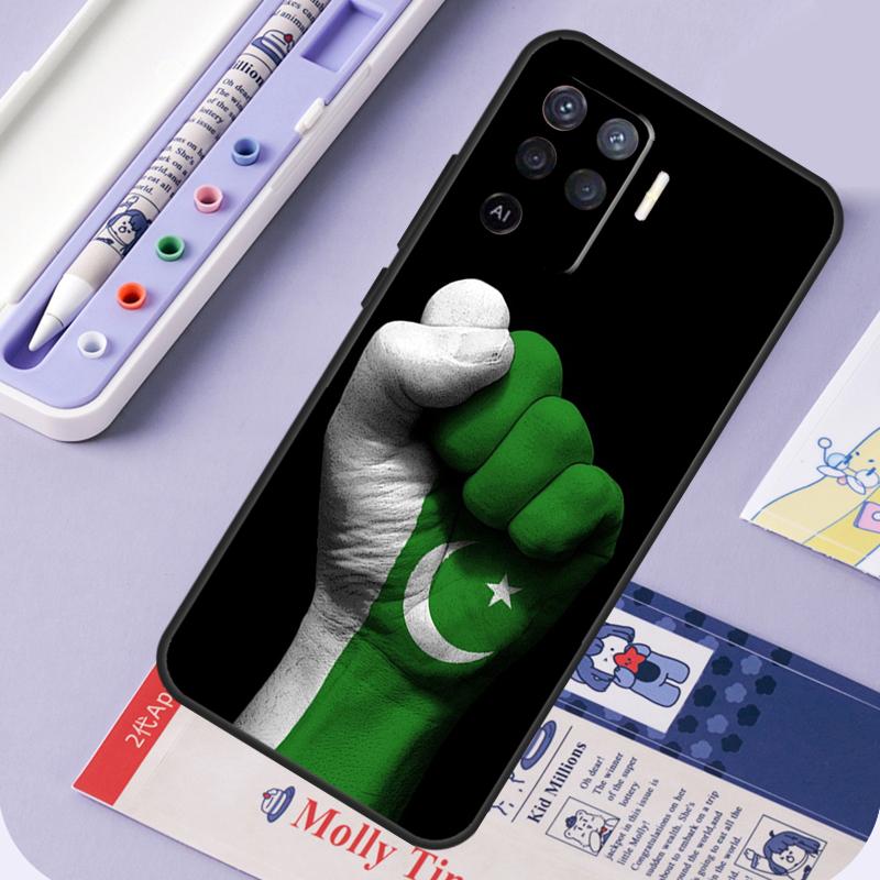 Pakistan Flag For Oppo A60 A80 A40 A94 A74 A54 A15 A18 A38 A58 A78 A98 A16 A76 A96 A57 A17 A77 A5 Pro Case