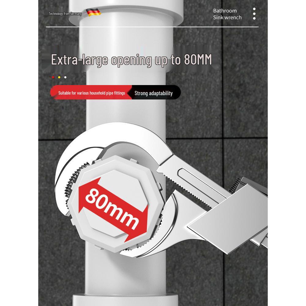 Adjustable Universal Plumbing Wrench for Bathroom and Radiator Installation