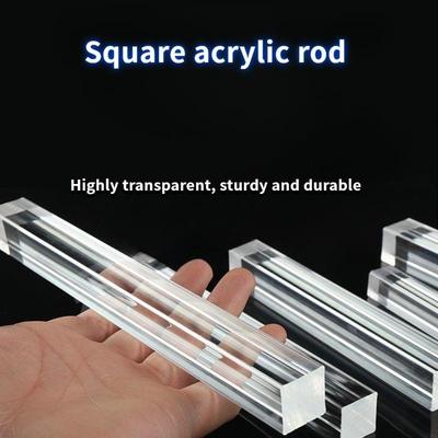 HD Transparent Acrylic Rod Square Solid Rod Transparent rod,Acrylic Decorative Light Guide Rod