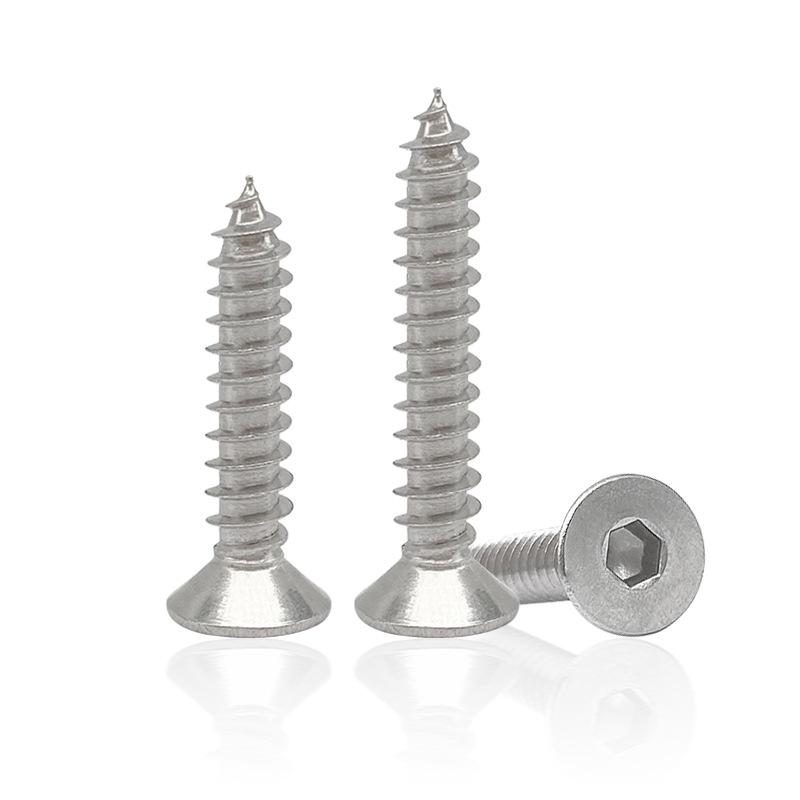 Stainless Steel Flat Countersunk Hex Head Self-Tapping Screws (1.4M-10M)