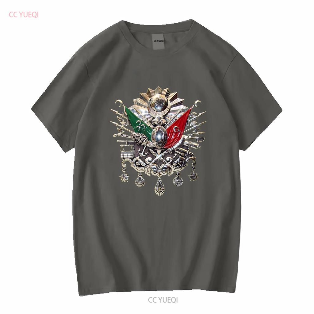NOUVEAU T-shirt LIMITED Blason de l'Empire Ottoman vintage Lavé homme vêtements de designer mode Doux Légèrement Extensible Élégant