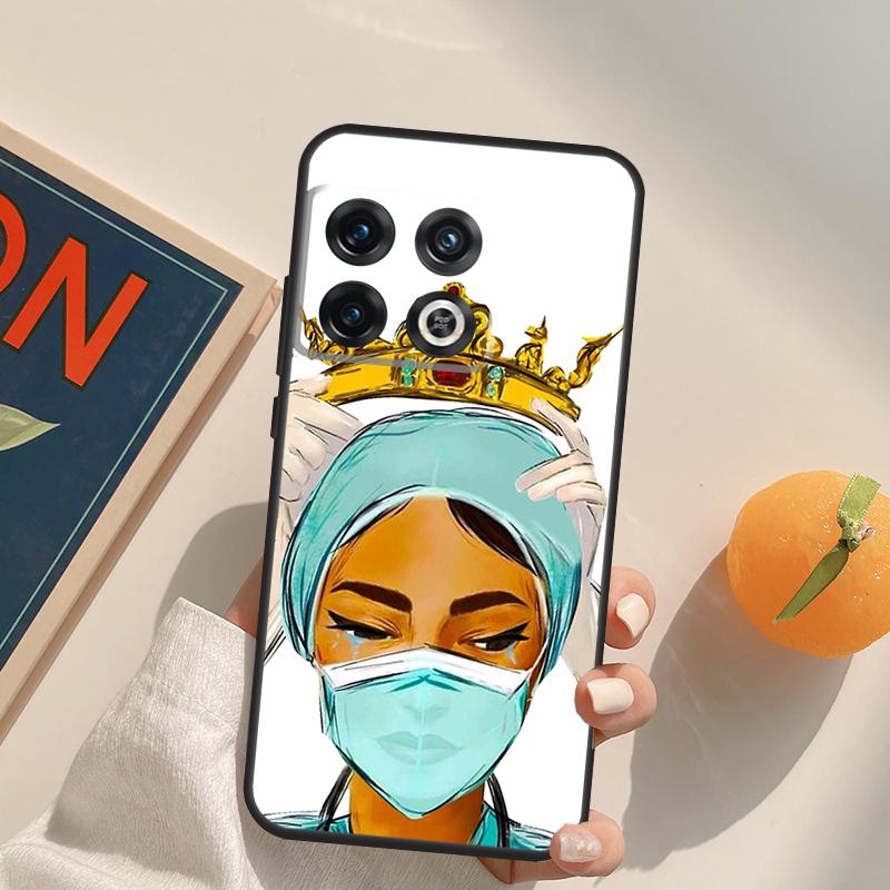 Cartoon Medicine Doctor Nurse Case For OnePlus 12R 13R 13T 10R 15 13 12 11 10T 8T Nord CE 4 3 2 Lite N20 N30 Nord 5 Cover