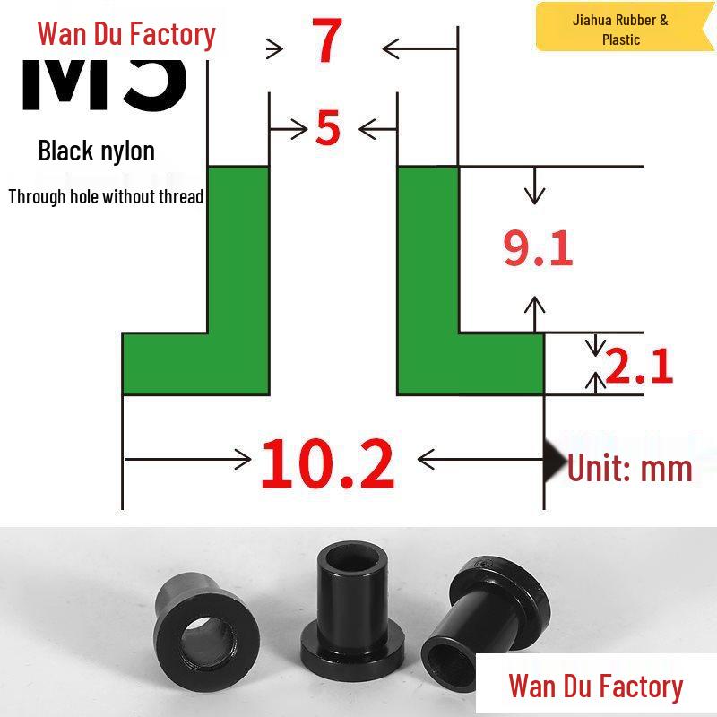 T-Shaped Nylon Insulating Bushing Spacer for M3-M35 Threads
