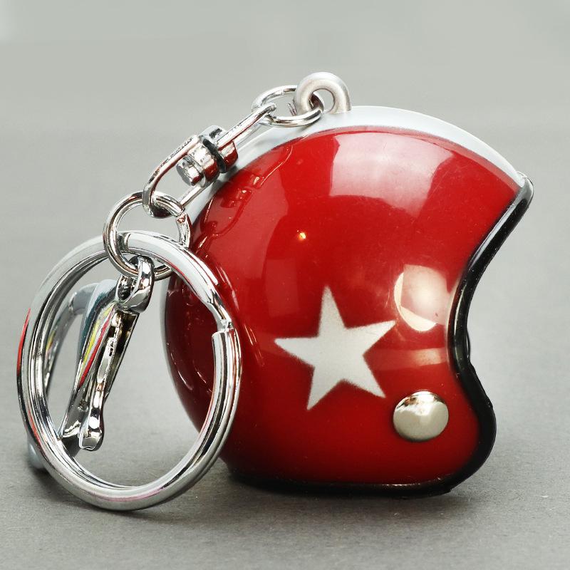 Premium Windproof Duck Helmet Keychain with Star Design