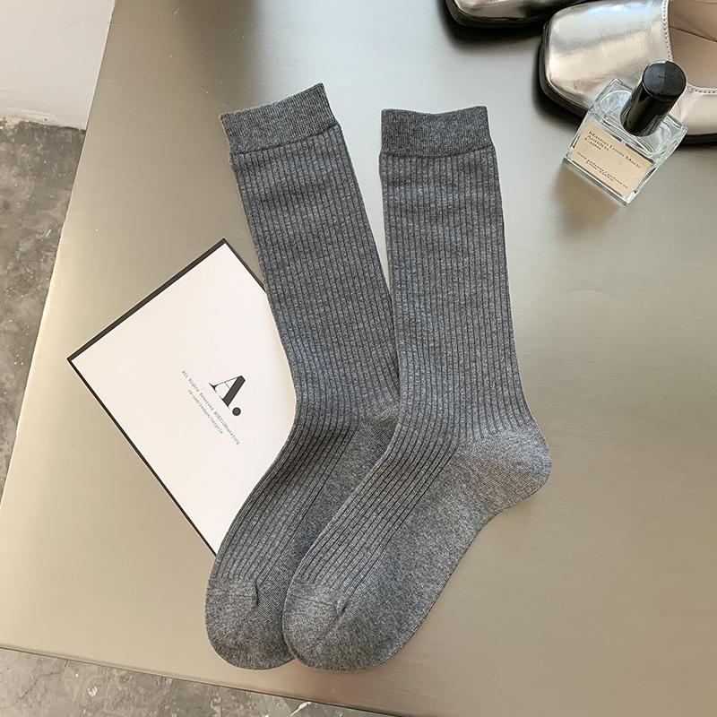Female Autumn and Winter New Style All Kinds of Warm Boneless Tube Pile Cotton Socks