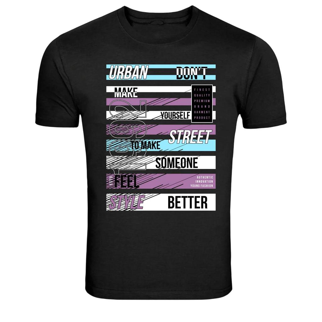 Urban Street Style Typography Graphic Fashion T-Shirt