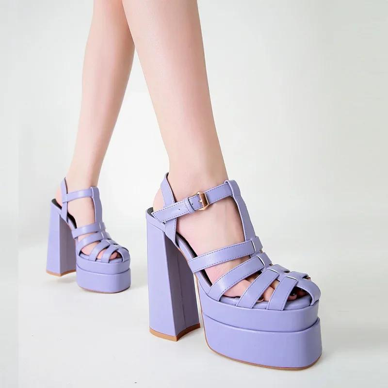 Fashion 2025 Women Sexy Show Shoes Pole Dance Shoes Stripper High Heels Sandals Party Club 15CM Platform High-heeled Shoes Wedding New