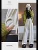 Women's High-Waist Corduroy Wide-Leg Pants - Autumn/Winter 2024 Collection