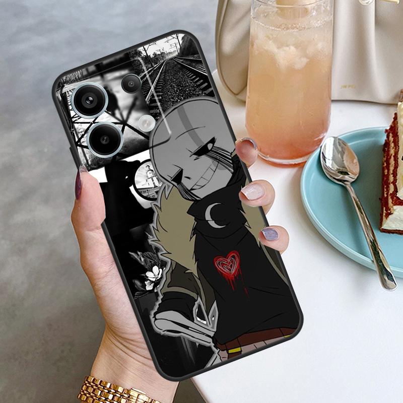 Чехол для телефона Xiaomi Redmi Note 13 8 9 10 11 12 Pro 12S 11S 10S 9S Redmi 13C 9C 10C 12C с игрой Undertale Sans Redmi Note 9 Pro