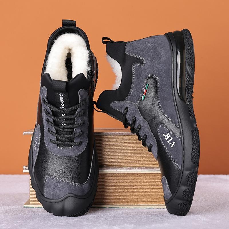 Winter Velvet Thickened Cotton Shoes Mid-outdoor Snow Boots Lightweight Sports Casual Shoes Warm Shoes