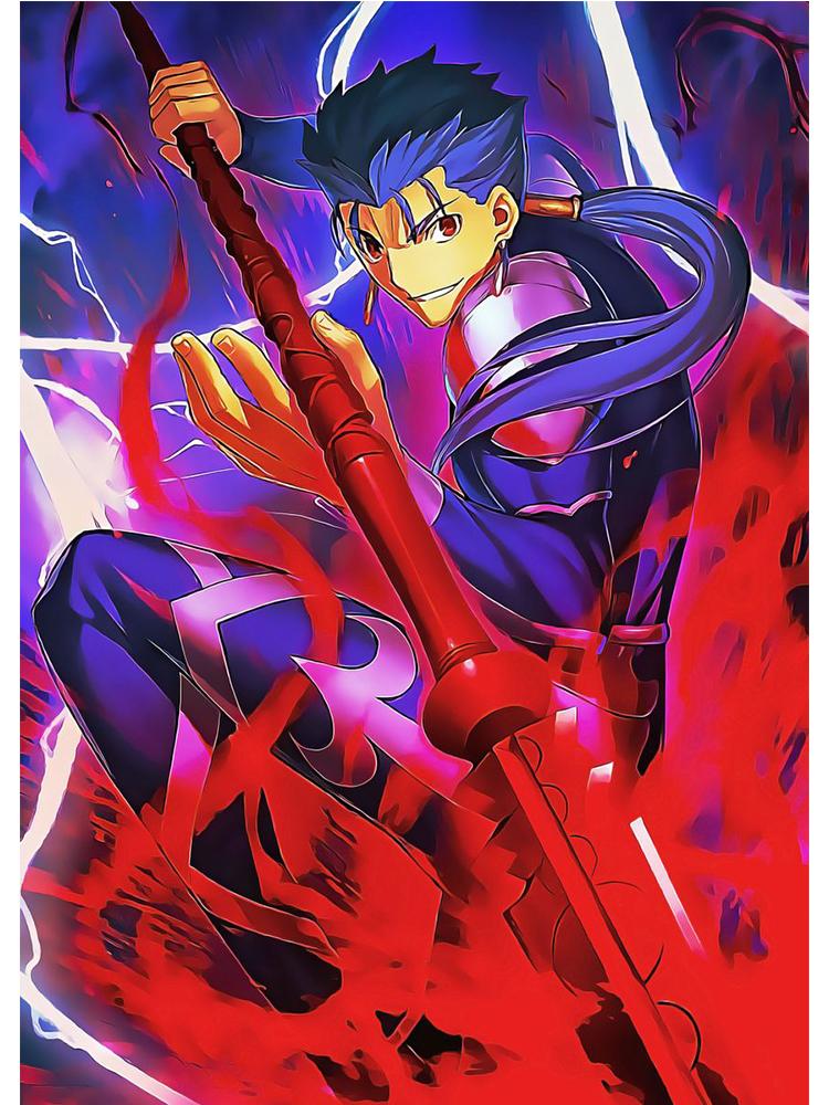 

Fate Stay Night Япония аниме постер с фильмами Kawaii Холст Картина Настенная картина для детей Гостиная Украшение дома 21x30cm No Frame