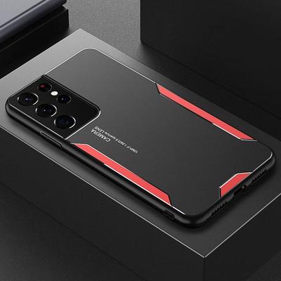 Husă mată din metal din aluminiu de lux pentru Samsung Galaxy S25 S24 S23 S22 Ultra S21 Plus S20 FE S10 A53 A54 A55 Husă de protecție din silicon