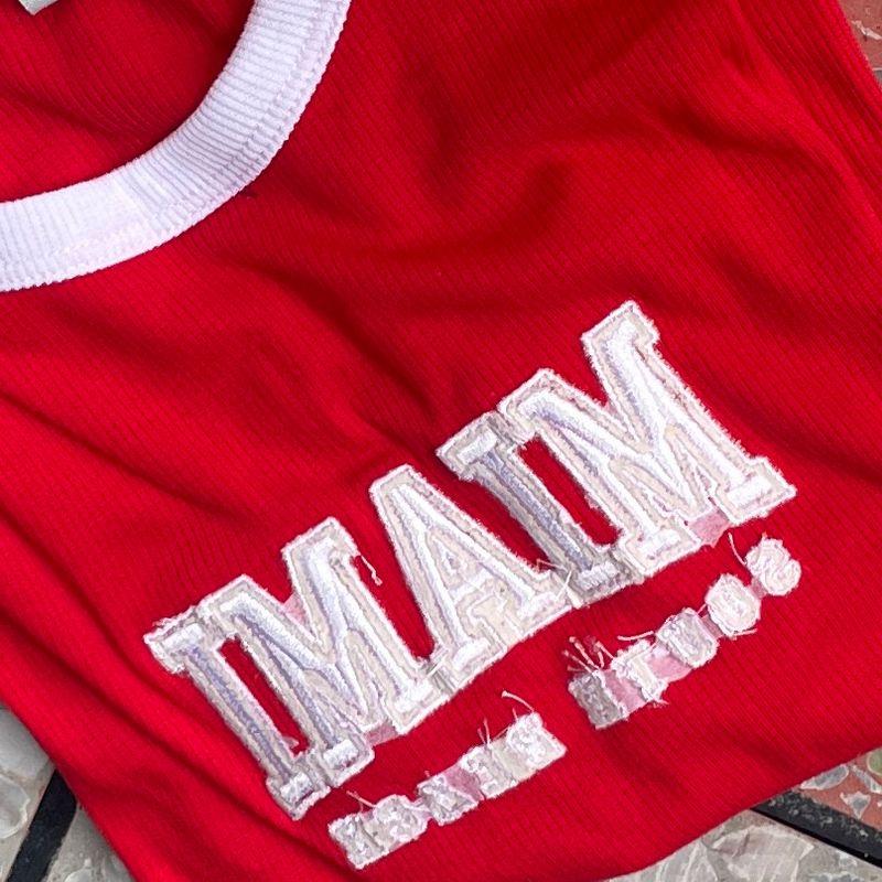 

@ Американская Сексуальная Y2g Экспортная Короткая Футболка с Коротким Рукавом Two Red spell (letter car reverse L