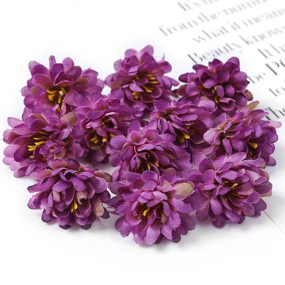 10/20/30PCs Daisy Artificial Flowers 3cm Silk  Fake Flower for Home Room Decor Wedding Decoration DIY Craft Wreath Accessories