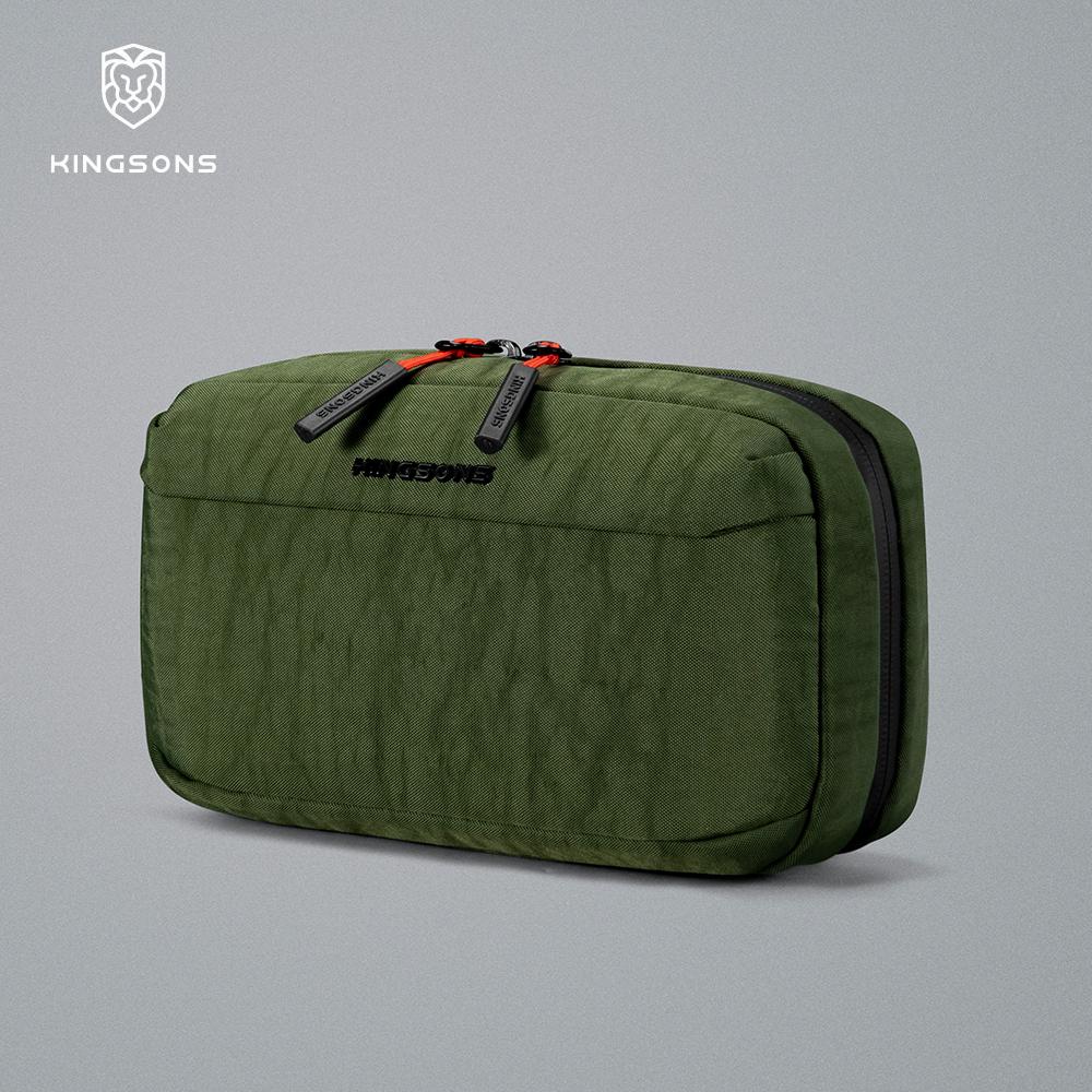 Kingsons Men Women Electronics Tech Pouch Digital Accessories For Passport Travel Business 420D Nylon Waterproof Minimalist