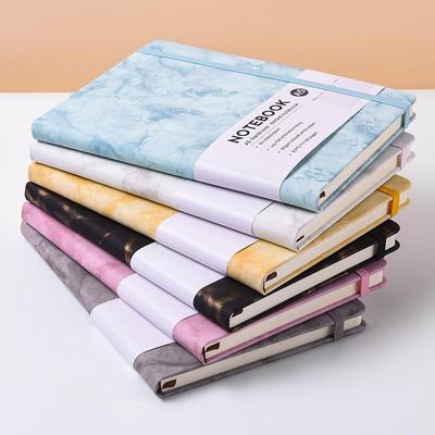 Cross-Border A5 Marble PU Leather Student Notebook