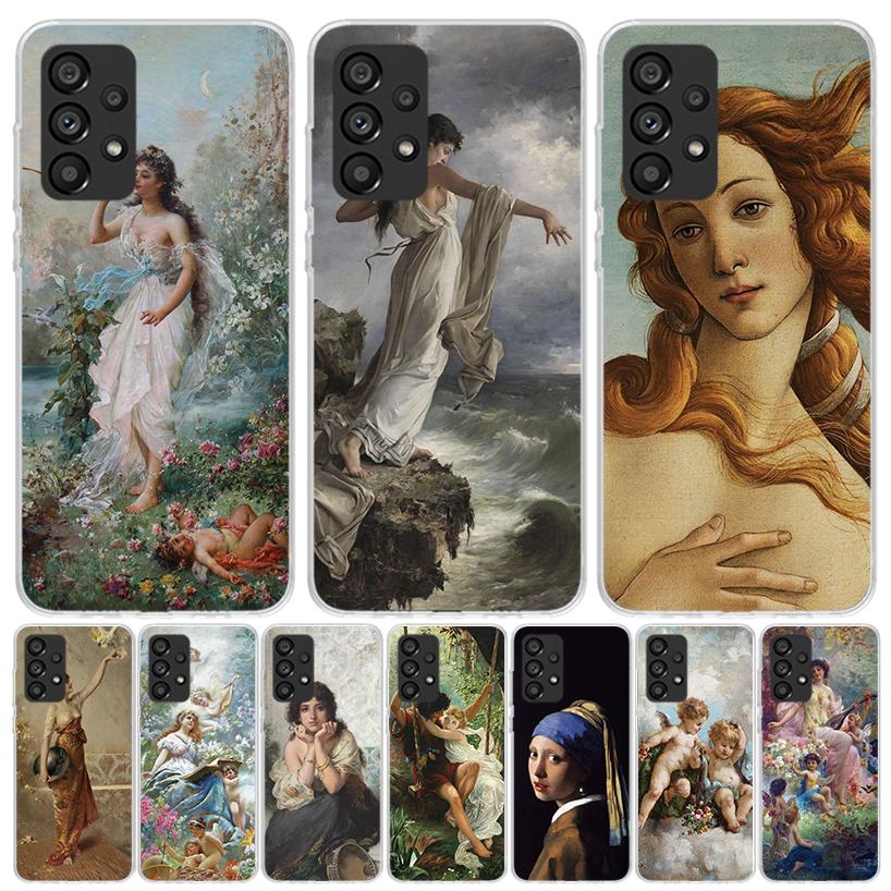 Paint Art Renaissance Case Phone Cover for Samsung Galaxy A17 A16 A15 A14 A13 A56 A55 A54 A53 A36 A35 A34 A33 A26 A25 A24 A23 A0