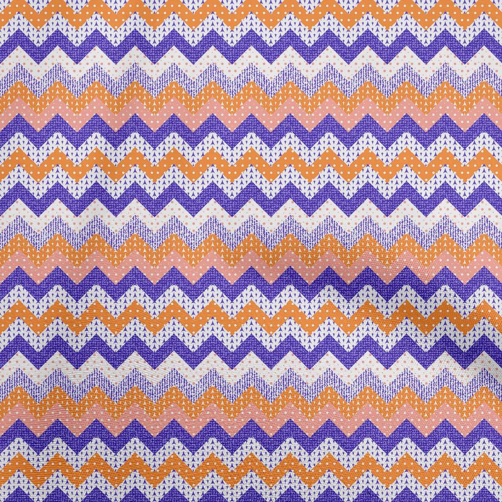 oneOone Cotton Flex Light Blue Fabric Chevron Craft Projects Decor Fabric Printed By The Yard 40 Inch