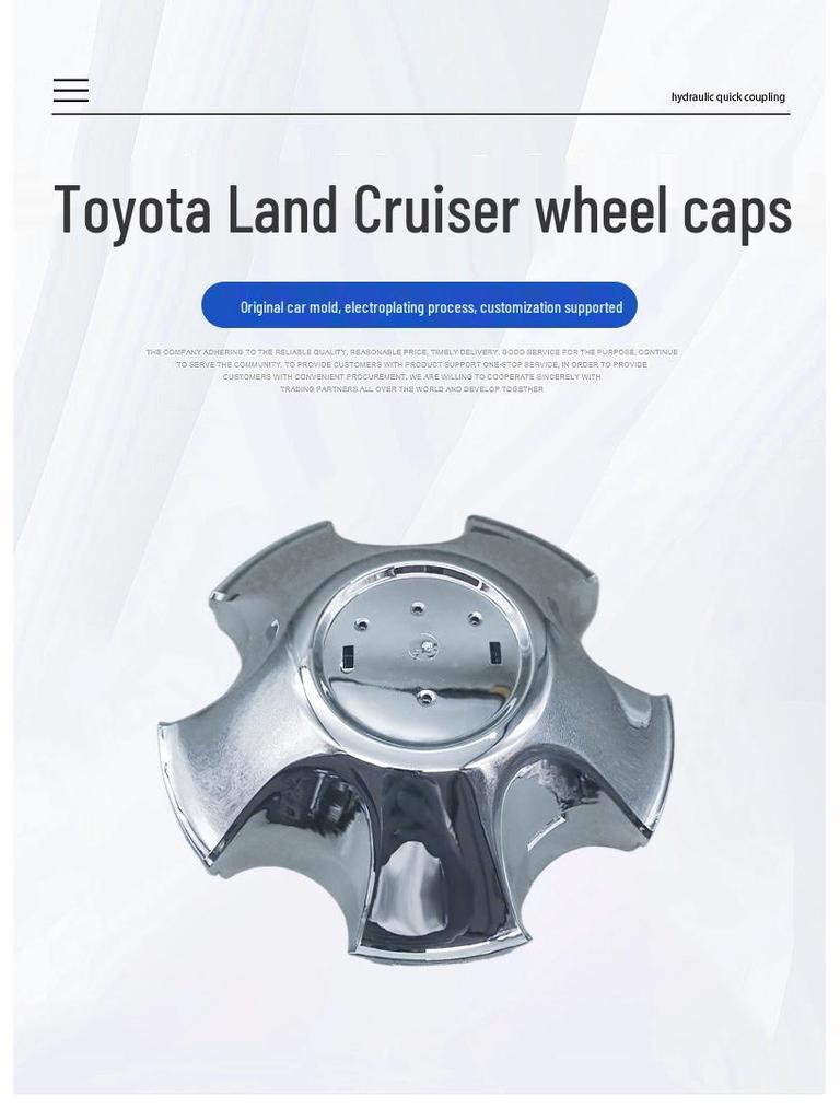Toyota Land Cruiser 4700 LC100 FZJ100 Wheel Hubcaps (2002-2007)