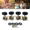 2 Left+2 Right Guitar Tuning Pegs Kits Guitar Machine Head Tuners Steel Pegs Set
