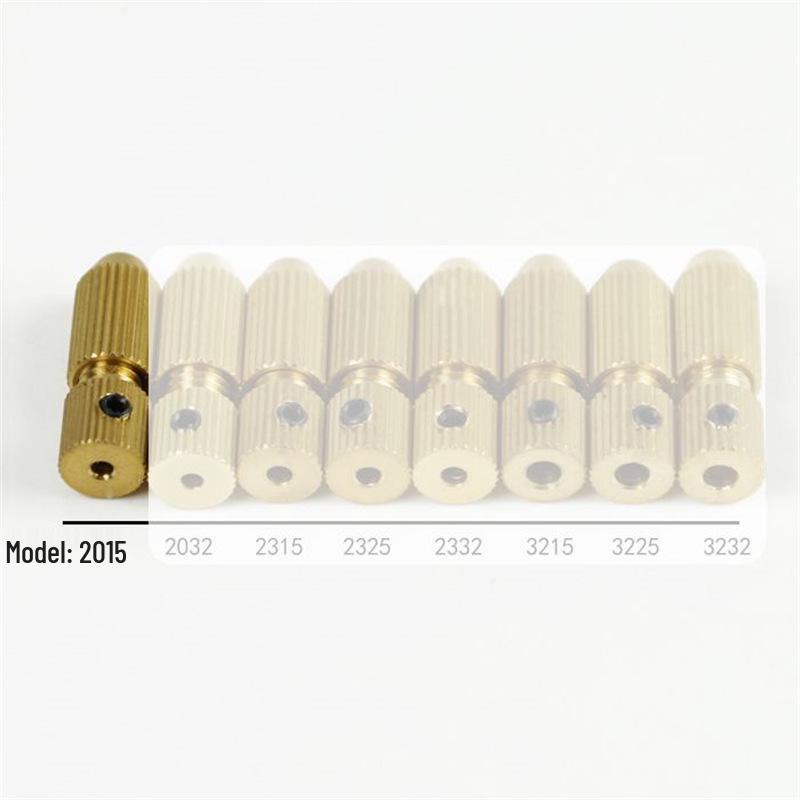 

Brass Drill Chuck, Multiple Specs: Small Electric Drill Chuck, Rear Hole 2-3.2mm, Clamping 0.8-3.0mm.
