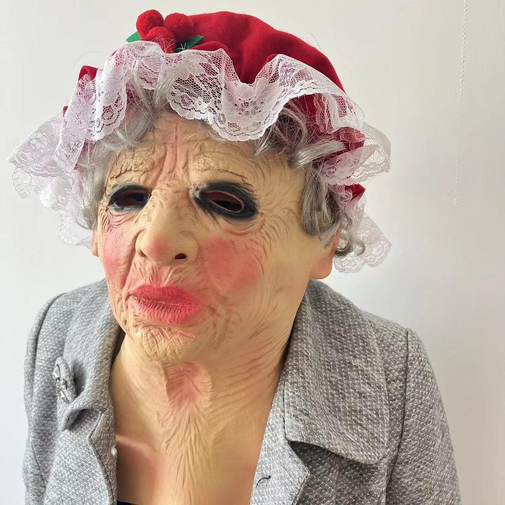 Santa Claus Latex Mask with Hat