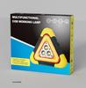 Solar Reflective Emergency Triangle Warning Light