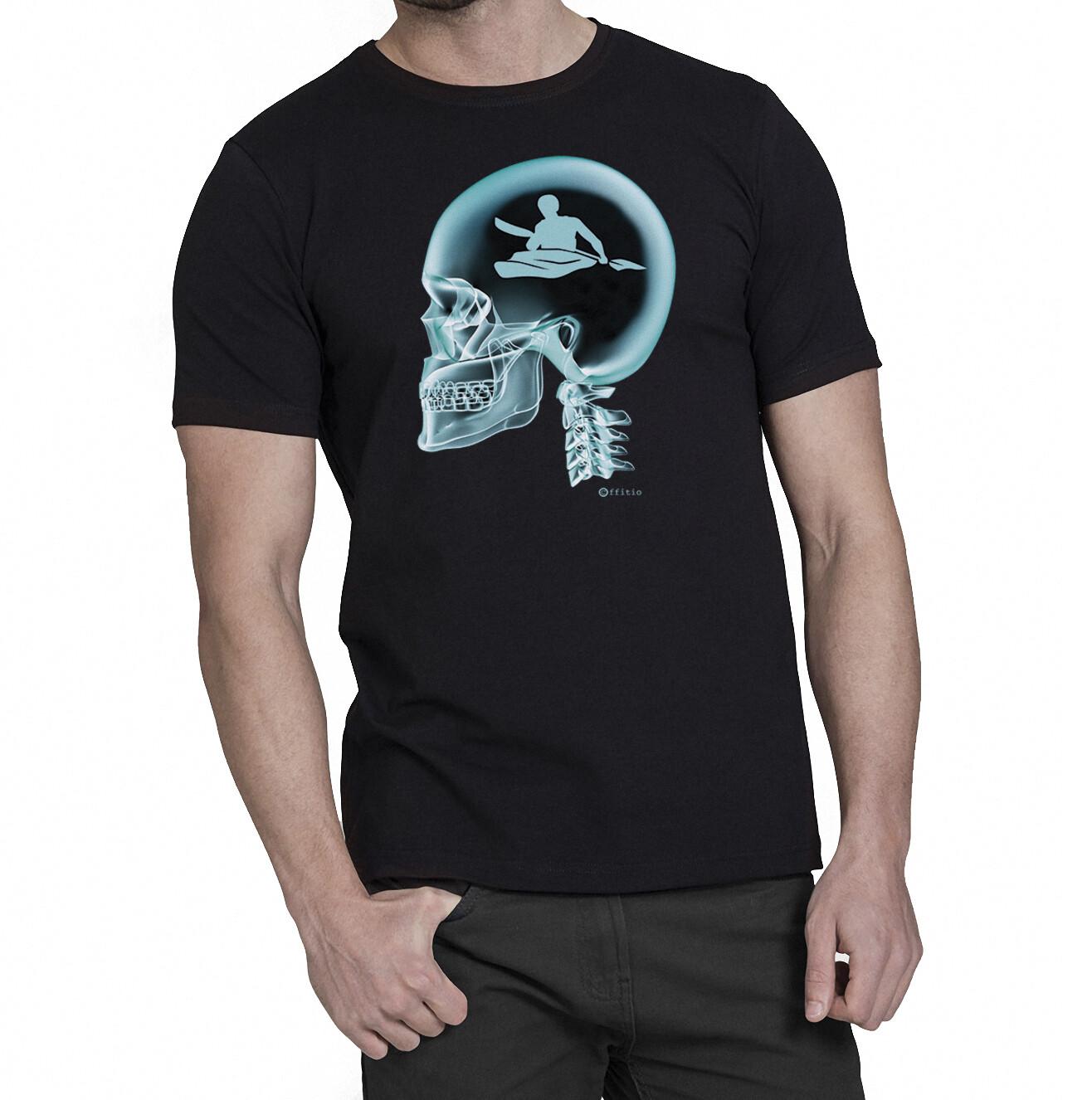 Mens Cotton TShirt Extreme Sports On The Brain X-Ray *Choose Discipline* S