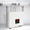 Water Heater 5500W   Lectric Tankless Water Heater Wall-Mounted with LED Display and Remote Control for Home RV Kitchen Bathroom, White