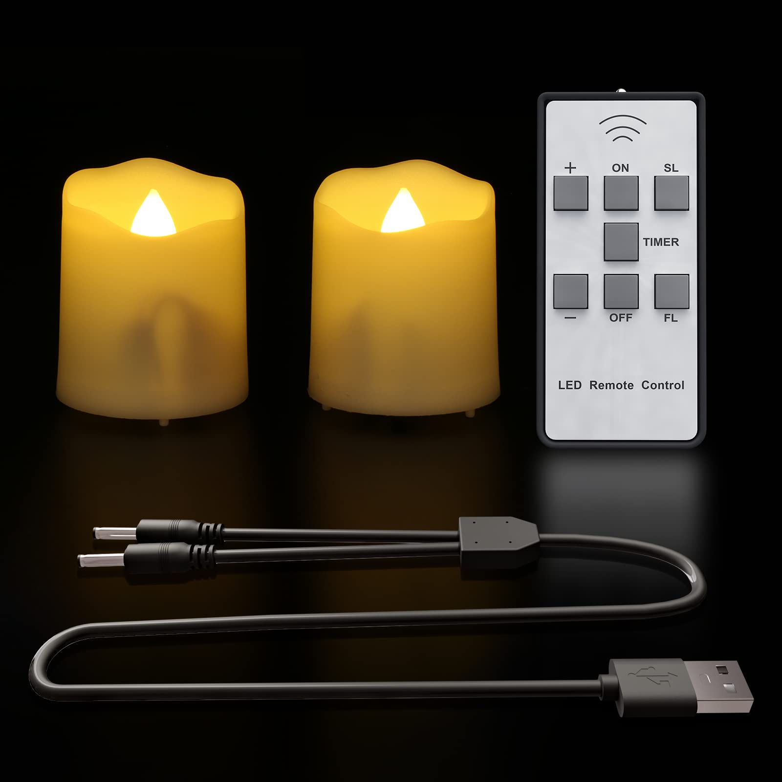 

Светодиодная перезаряжаемая свеча PChero Перезаряжаемая светодиодная свеча USB Перезаряжаемый ночник Функция таймера Целебная атмосфера Энергосбережение Долго